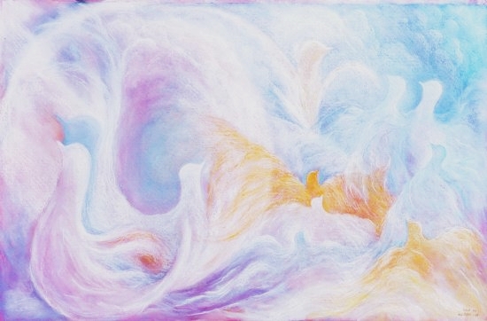 Vivi's Spiritual Soft Pastel Painting 16